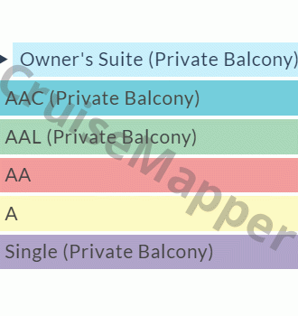 American Spirit deck 2 plan (Lounge) legend