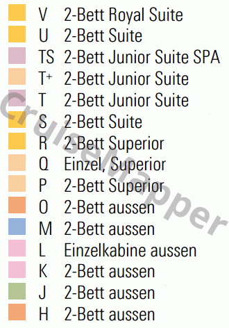 Artania deck 9 plan (Sonnen) legend