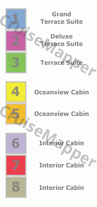 Grand Celebration deck 6 plan (Universe-Cabins) legend