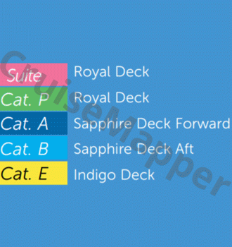 MS Monarch Countess deck 3 plan (Royal) legend