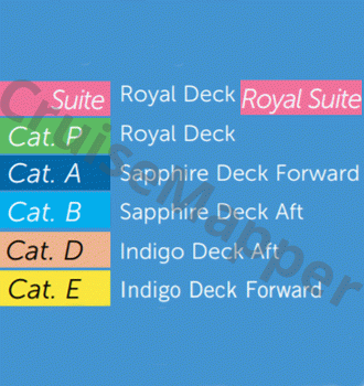 Avalon Vista deck 3 plan (Royal) legend
