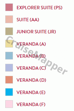 Viking Emerald deck 5 plan (Observation) legend