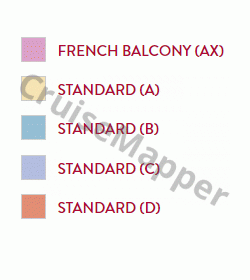 MS De Amsterdam deck 2 plan (Upper) legend