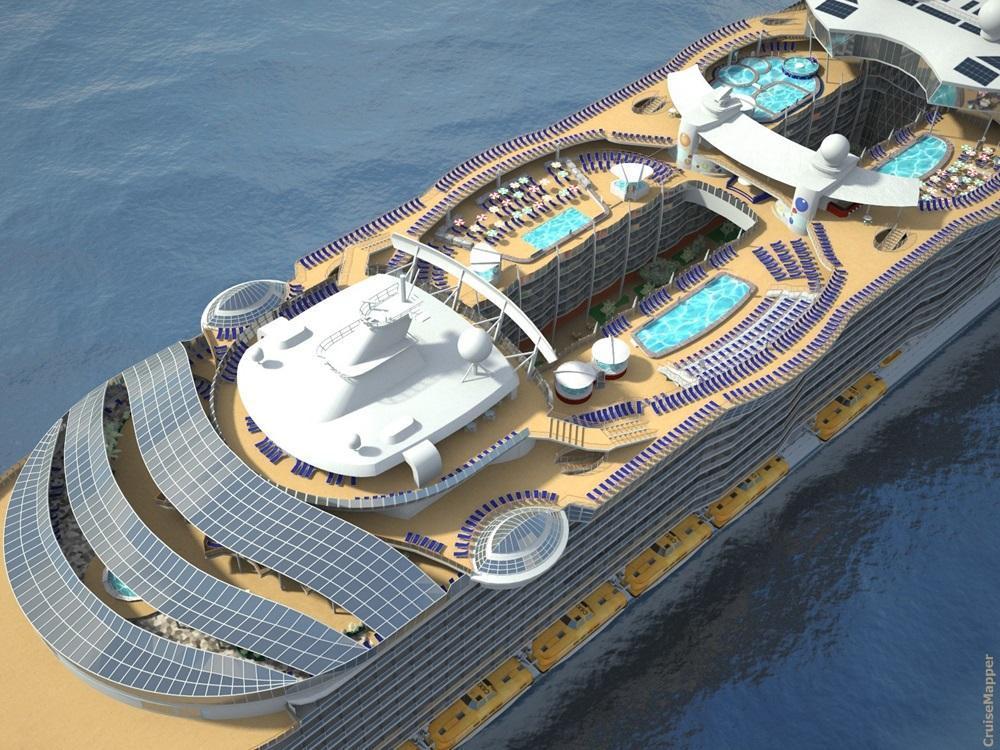 Royal Caribbean Oasis-class ships swimming pools