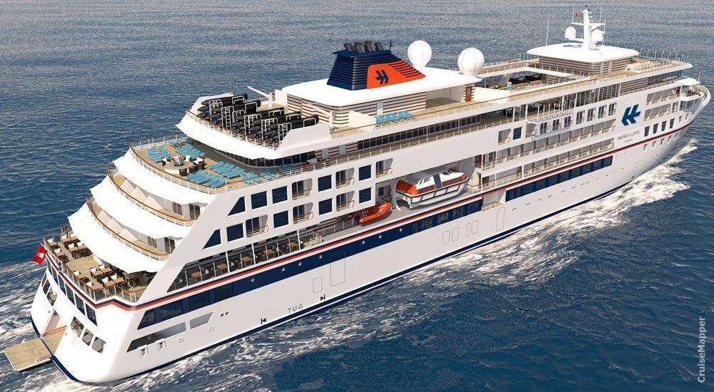 Hapag-Lloyd Cruises expedition ship design (aft view)