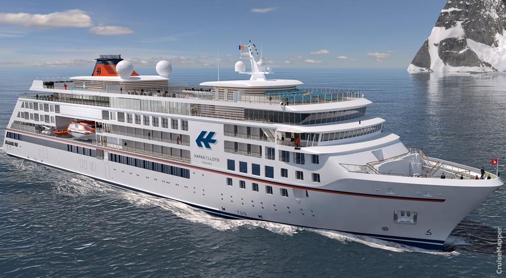 Hapag-Lloyd Cruises new ship design (bow view)
