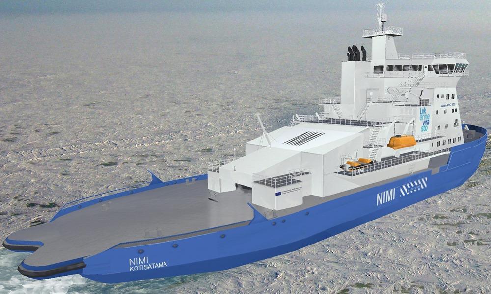 (Aker Arctic) new Finnish icebreaker ship design