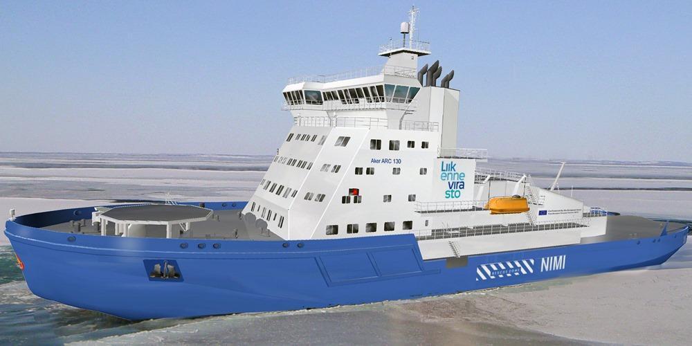 (Aker Arctic) new Finnish icebreaker ship design