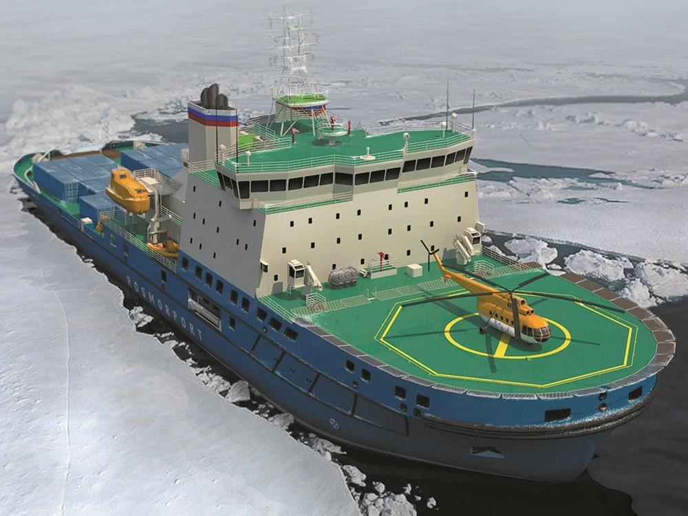 new Russian icebreaker ship design (Project 21900)