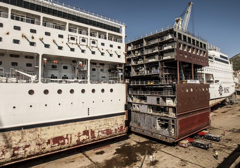 MSC cruise ship stretching (Armonia, Lirica, Opera, Sinfonia)