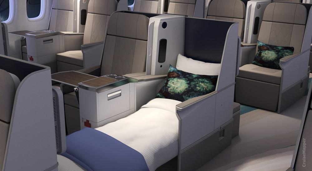 Crystal AirCruises plane (seats / beds)