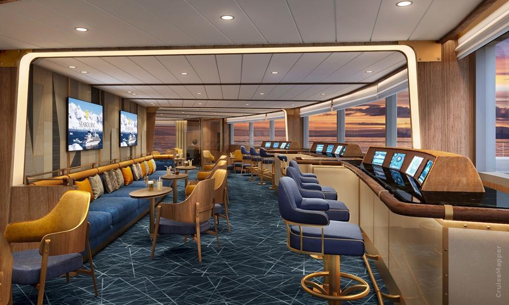 Seabourn Cruises new ship (Bow Lounge)