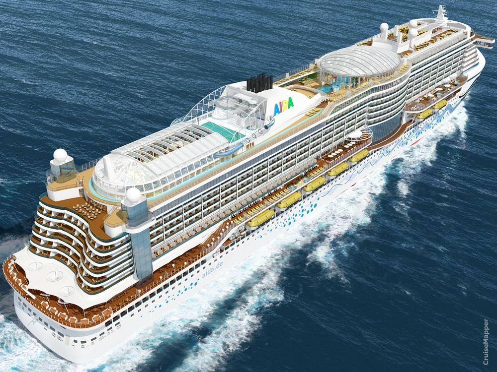 new AIDA cruise ship design (AIDAprima, AIDAperla)