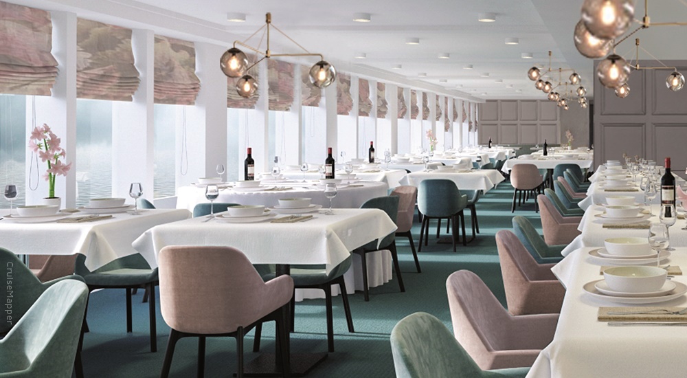 new Saga river cruise ship (Restaurant)