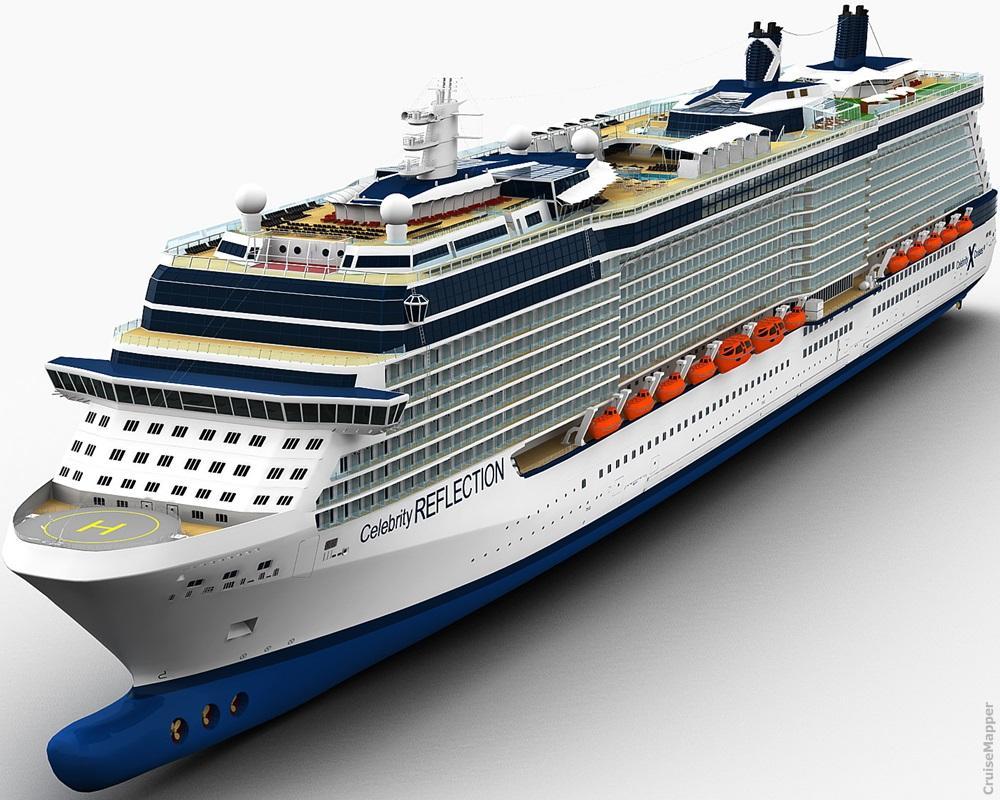 Celebrity Cruises Solstice-class ship model (Eclipse., Equinox, Silhouette, Solstice, Reflection)