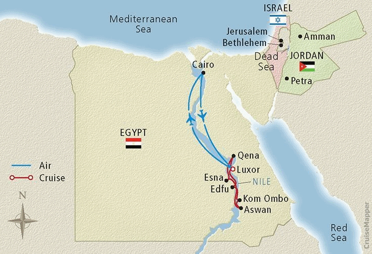 nile river cruise route