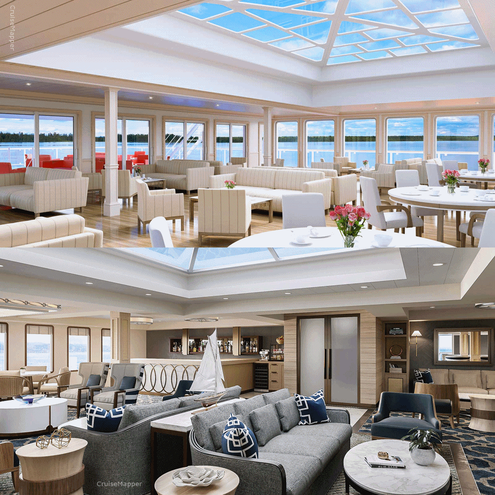 American Cruise Lines Modern Riverboat (Sky Lounge)