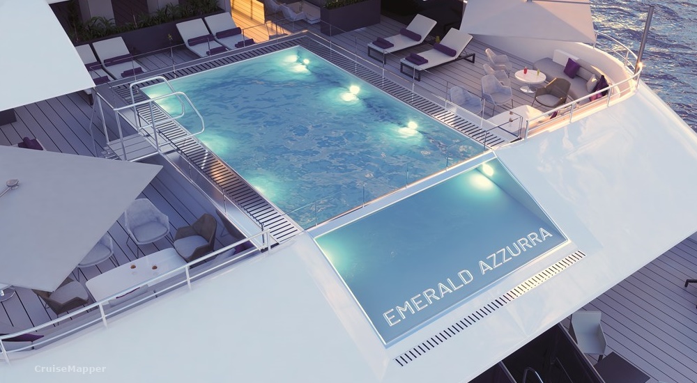 Emerald Sakara yacht pool deck