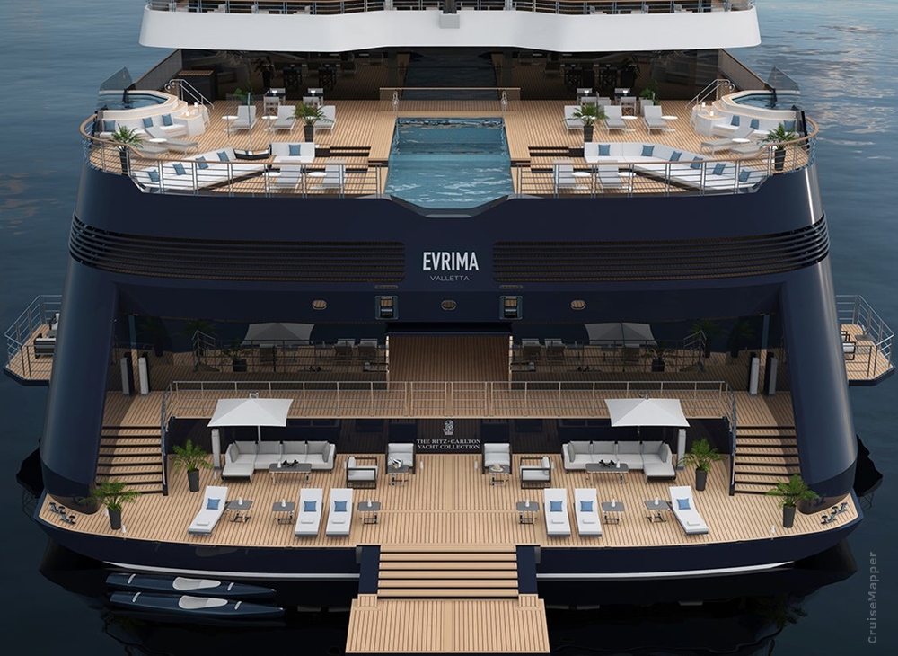 Ritz-Carlton cruise ship (pool deck, marina)