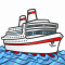 Ferries cruise line logo