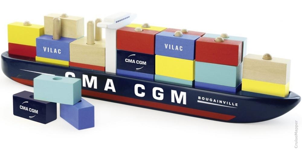 cma-cgm container ship toy (VILAC)