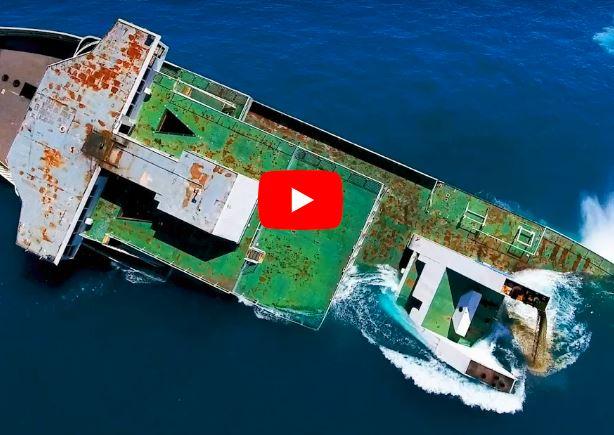 Drone Video Sinking Of Cape May Lewes Ferry Cruise News