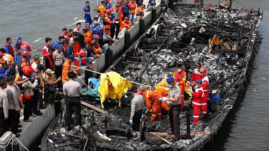 Ferry fire accident