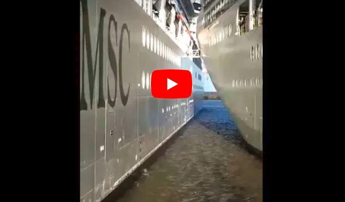 Video Two Msc Cruises Ships Collide In Buenos Aires Cruise News Cruisemapper