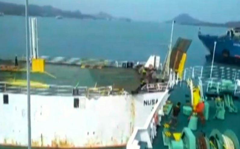 Three Ferries Collide in Sunda Strait