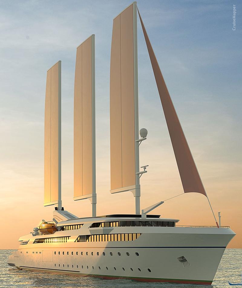 Wind Cruise Vessel (sail ship design by KNUD HANSEN)