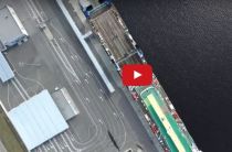 Aerial Drone Video: Port of Saint Petersburg