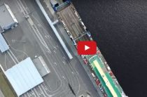 Aerial Drone Video: Port of Sankt Petersburg