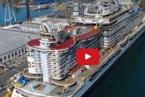 VIDEO: MSC Seaside in Fincantieri Shipyard