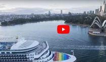 VIDEO: Golden Princess Enters Sydney Harbour with a Rainbow Flag