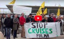 VIDEO: Hundreds Protest Against the World's Largest Cruise Ship