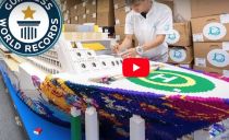 VIDEO: Dream Cruises Creates World's Largest LEGO Ship