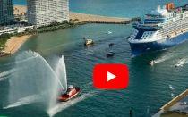 VIDEO: Celebrity Edge Arrival at Port Everglades FL