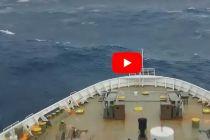 VIDEO: Greek Ferry Fights Huge Waves