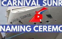 VIDEO: Carnival Sunrise Named in New York