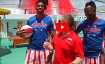 VIDEO: Harlem Globetrotters Take Over Carnival Horizon