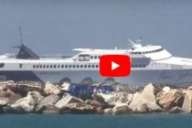 VIDEO: Greek Ferry Battles Waves in the Aegean