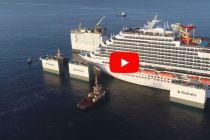 VIDEO: Carnival Vista Enters Floating Dry Dock