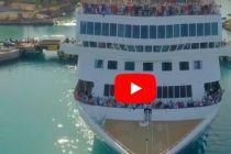 VIDEO: Braemar Makes History as the Longest Ever Ship to Cruise Through the Corinth Canal