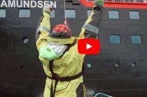 VIDEO: MS Roald Amundsen Officially Christened in Antarctica