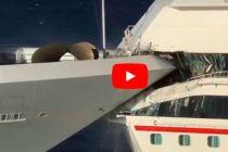 Two CCL-Carnival Ships Collide in Cozumel