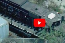 VIDEO: Engineer intentionally derails train near USNS Mercy