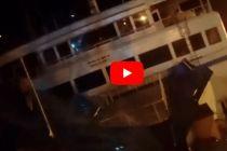 VIDEO: Car-passenger ferry ship Dharma Rucitra 3 capsizes while docking in Bali Indonesia