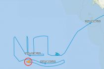 WATCH: The Norwegian Jewel cruise ship drawing the NCL logo off San Francisco CA