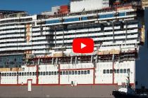 Royal Caribbean's Odyssey of the Seas makes way for AIDAcosma at Meyer Werft shipyard