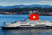 VIDEO: BC Ferries' 3rd hybrid electric Island-Class ferry arrives in Victoria
